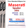 thumbnail image 1 of 2003 Maserati Spyder Wiper Blades (Set of 2), 1 of 3