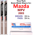 thumbnail image 1 of 2003 Mazda MPV Beam Blade Wipers (Set of 2), 1 of 3