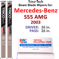 thumbnail image 1 of 2003 Mercedes-Benz S55 AMG Beam Blade Wipers (Set of 2), 1 of 3