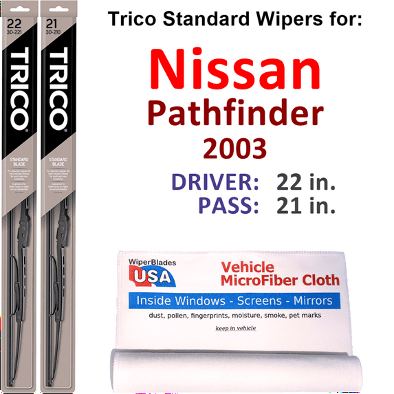 2003 Nissan Pathfinder Wiper Blades (Set of 2)