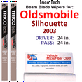 thumbnail image 1 of 2003 Oldsmobile Silhouette Beam Blade Wipers (Set of 2), 1 of 3