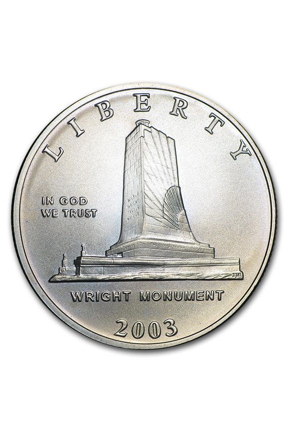 2003-P 1st Flight Cent'nial 1/2 Dollar Clad Commem BU (Box & COA)