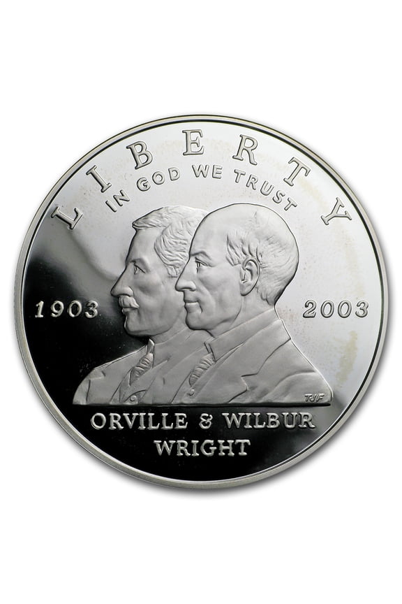 2003-P First Flight Centennial $1 Silver Commem Pf (Capsule Only)