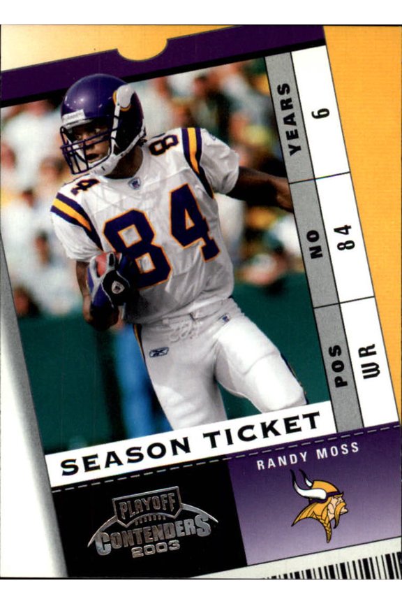 2003 Playoff Contenders #62 Randy Moss NFL Football Trading Card