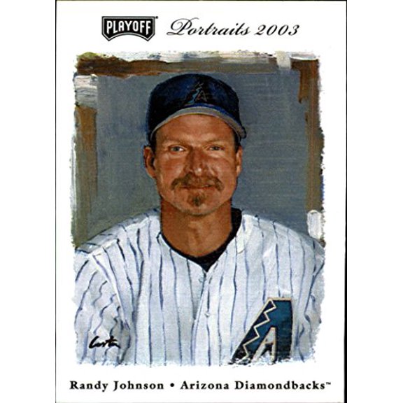 2003 Playoff Portraits #14 Randy Johnson D'backs MLB Baseball Trading Card