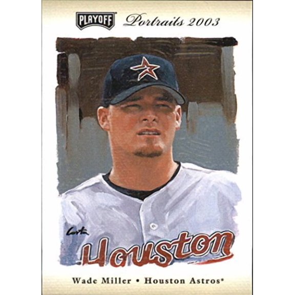 2003 Playoff Portraits Beige #120 Wade Miller /250 MLB Baseball Trading Card