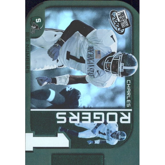 2003 Press Pass Big Numbers #BN26 Charles Rogers RC NFL Football Trading Card