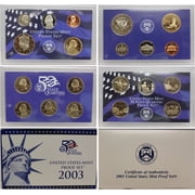 2003 Proof Set - U.S. Mint 10-Coin Clad Set - Includes State Quarters, COA & OGP