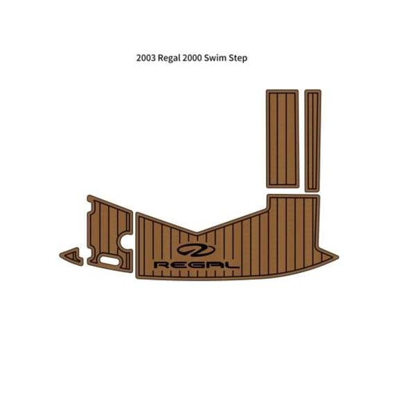 2003 Regal 2000 Swim Platform Step Pad Boat EVA Foam Faux Teak Deck Floor Mat