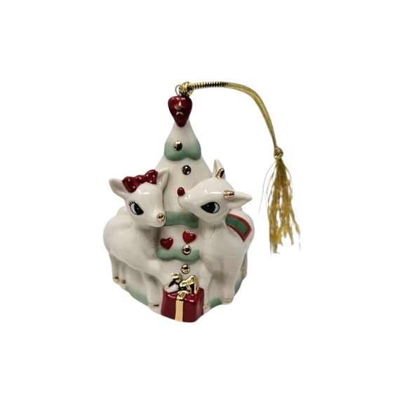 2003 Reindeer with Christmas Tree (3rd in Series) Lenox Christmas Tree Ornament 6237846