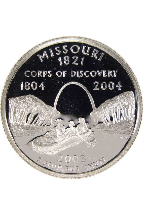 2003 S Missouri State Quarter Silver Proof 25c Coin