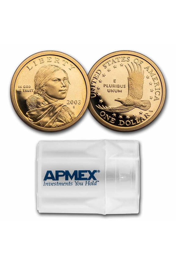 2003-S Sacagawea Dollar 20-Coin Roll Proof
