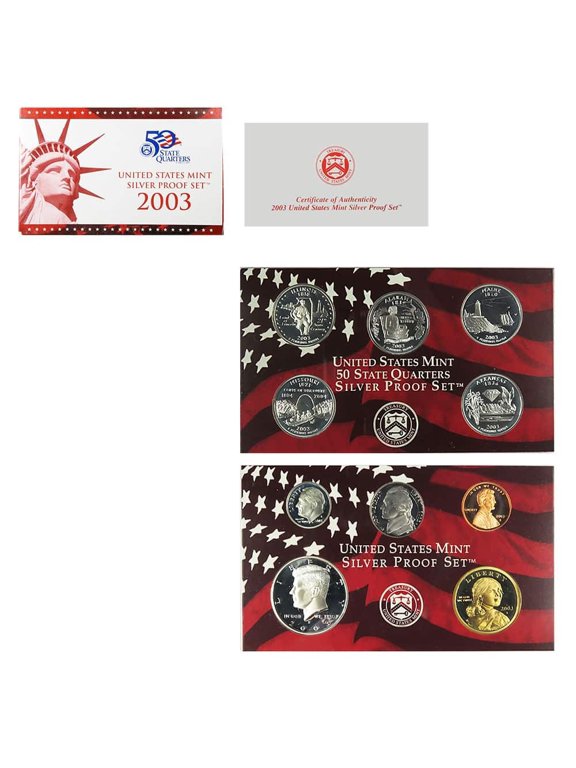 2003-S US Mint Proof Silver Set (w/Box & COA)