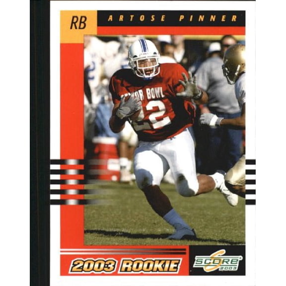 2003 Score #290 Artose Pinner RC NFL Football Trading Card