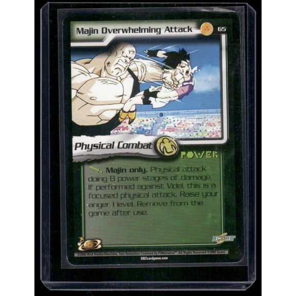 2003 Score Dragon Ball Z Babidi Saga Spopovich #65 English Card, Lightly Played