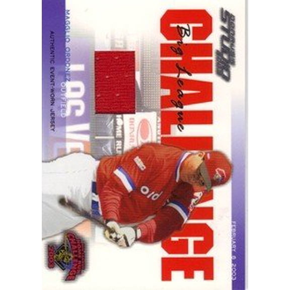 2003 Studio Big League Challenge Materials #43 Magglio Ordonez 03 Jersey MLB Baseball Trading Card