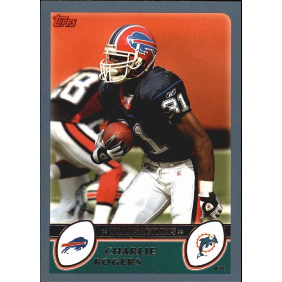 2003 Topps #113 Charlie Rogers NFL Football Trading Card