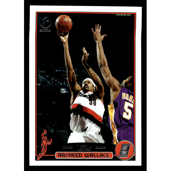 2003 Topps 1st Edition Rasheed Wallace #92