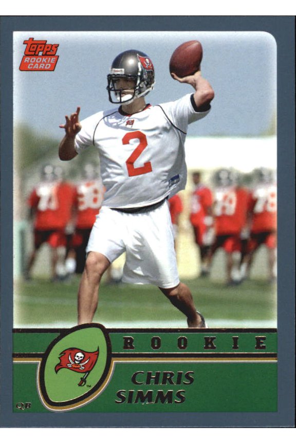 2003 Topps #325 Chris Simms RC NFL Football Trading Card