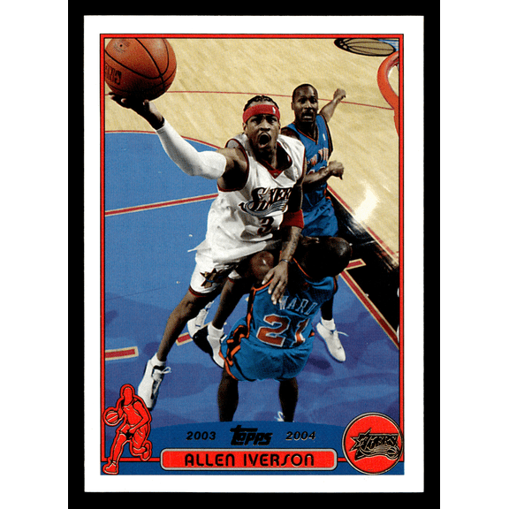 2003 Topps Allen Iverson #3 Philadelphia 76ers HOF Base Basketball Card