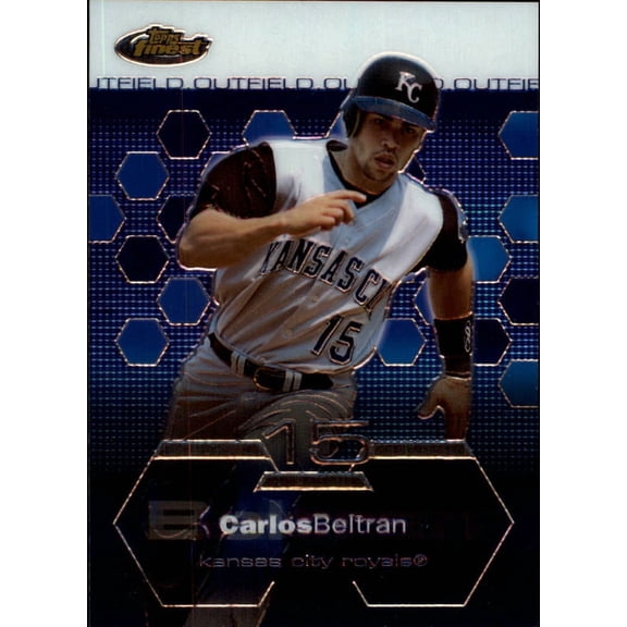 2003 Topps Finest #54 Carlos Beltran MLB Baseball Trading Card