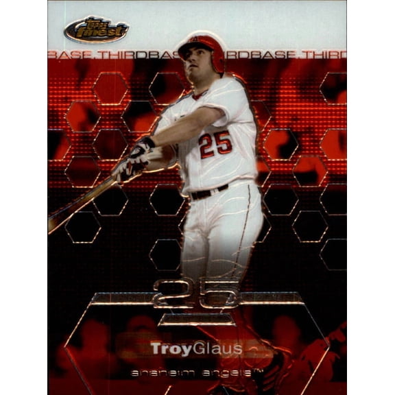 2003 Topps Finest #72 Troy Glaus MLB Baseball Trading Card