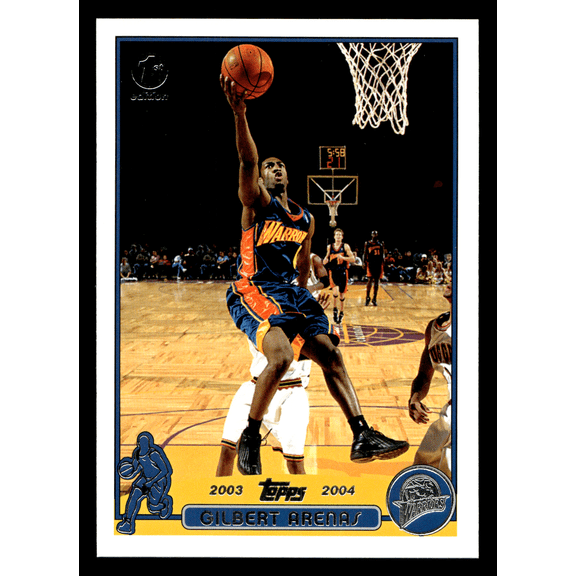 2003 Topps Gilbert Arenas #103 1st Edition Trading Card Golden State Warriors NBA Basketball