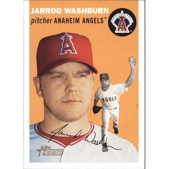 2003 Topps Heritage #134 Jarrod Washburn MLB Baseball Trading Card