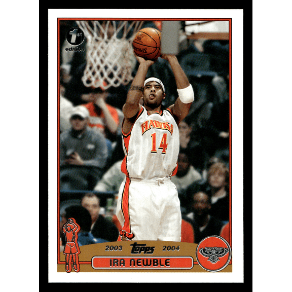 2003 Topps 1st Edition Ira Newble #186 Atlanta Hawks NBA Basketball Trading Card