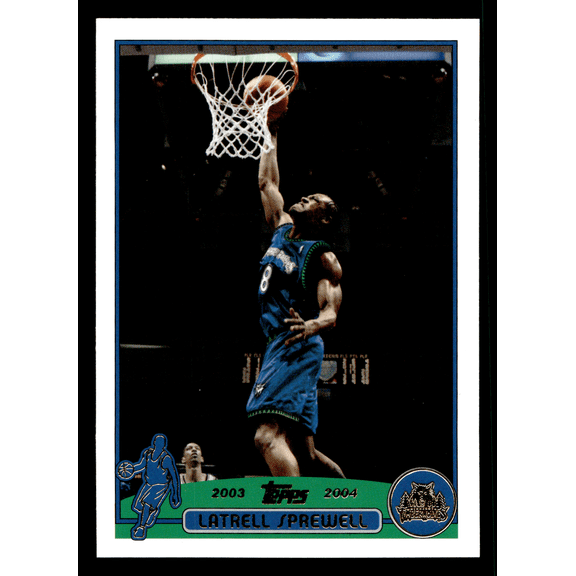 2003 Topps Latrell Sprewell #25 Minnesota Timberwolves NBA Basketball Trading Card