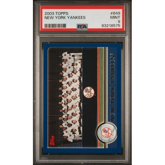 2003 Topps Series 2 New York Yankees #649 PSA 9