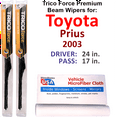 thumbnail image 1 of 2003 Toyota Prius Performance Beam Wipers (Set of 2), 1 of 3