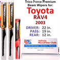 thumbnail image 1 of 2003 Toyota RAV4 Performance Beam Wipers (Set of 3) w/Rear Wiper, 1 of 3