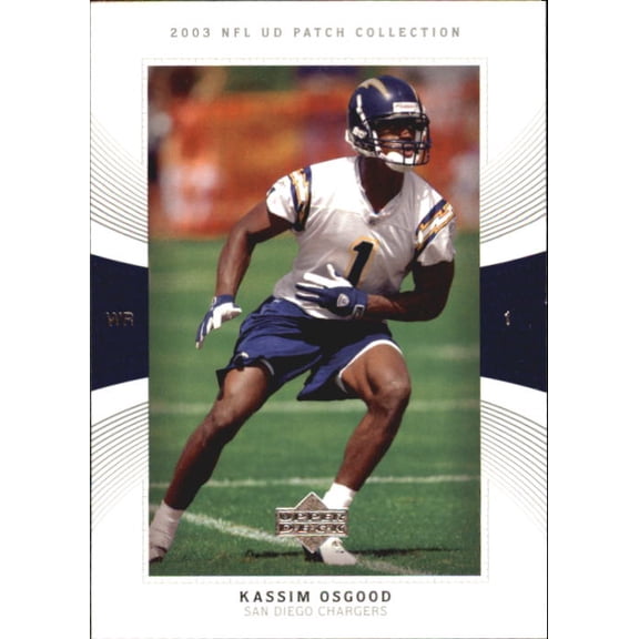 2003 UD Patch Collection #109 Kassim Osgood RC NFL Football Trading Card
