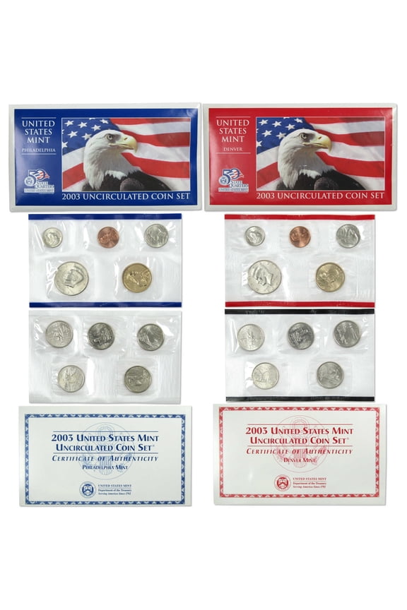 2003 Uncirculated Coin Set U.S Mint Government Packaging OGP COA