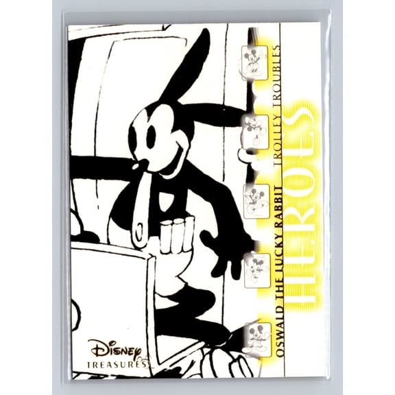 2003 Upper Deck Disney Treasures Heroes Oswald The Lucky Rabbit #53
