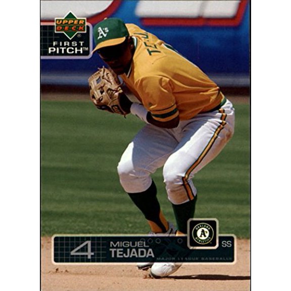 2003 Upper Deck First Pitch #39 Miguel Tejada MLB Baseball Trading Card