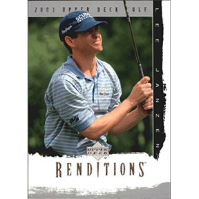 2003 Upper Deck Renditions #36 Lee Janzen Golf Trading Card
