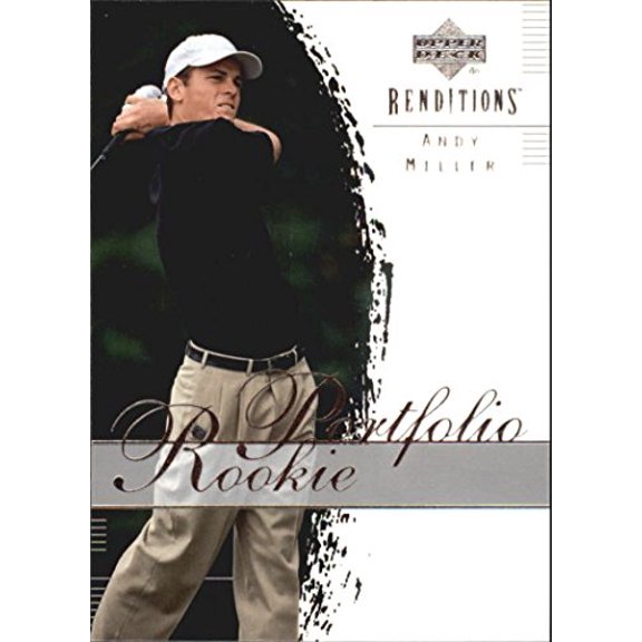 2003 Upper Deck Renditions #45 Andy Miller RP RC Golf Trading Card