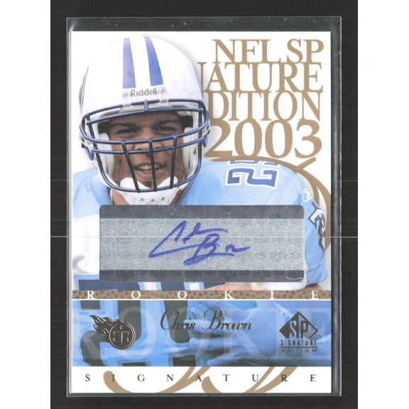 2003 Upper Deck SP Signature Edition Chris Brown #CB