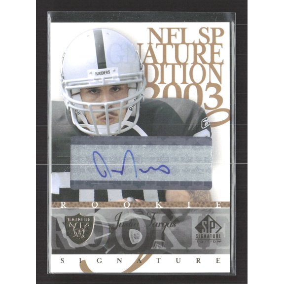 2003 Upper Deck SP Signature Edition Justin Fargas #FA