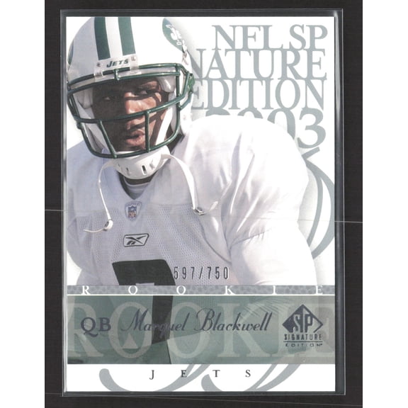 2003 Upper Deck SP Signature Edition Marquel Blackwell #104 /750 New York Jets Trading Card