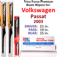 thumbnail image 1 of 2003 Volkswagen Passat Performance Beam Wipers (Set of 3) w/Rear Wiper, 1 of 3