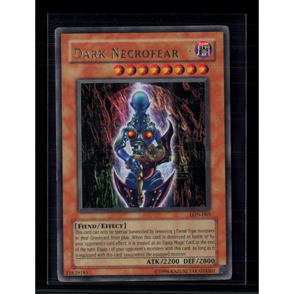 2003 Yu-Gi-Oh! Labyrinth of Nightmare Dark Necrofear Ultra Rare 1st Edition