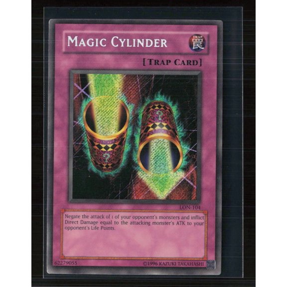 2003 Yu-Gi-Oh! Labyrinth of Nightmare Magic Cylinder Secret Rare #LON-104