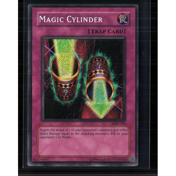2003 Yu-Gi-Oh! Labyrinth of Nightmare Magic Cylinder Secret Rare Trap Card 1st Edition