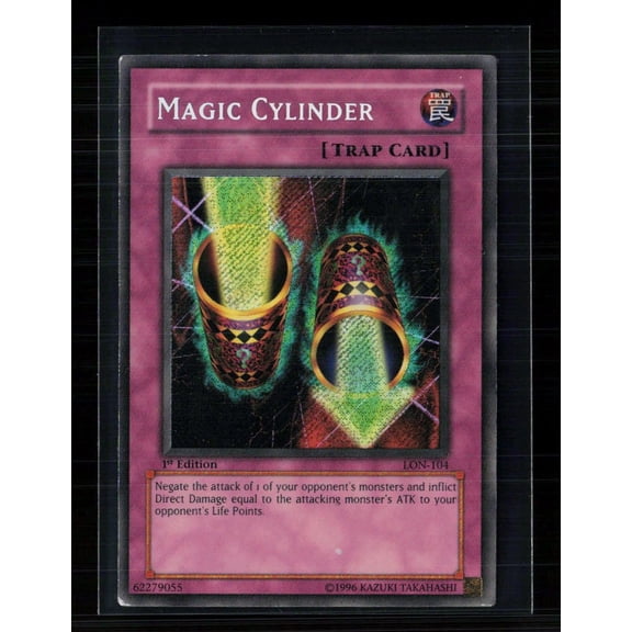 2003 Yu-Gi-Oh! Labyrinth of Nightmare Secret Rare Magic Cylinder LON-104 1st Edition English