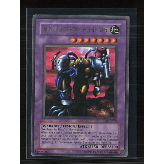2003 Yu-Gi-Oh! Labyrinth of Nightmare The Last Warrior from Another Planet Ultra Rare Fusion Effect 1st Edition