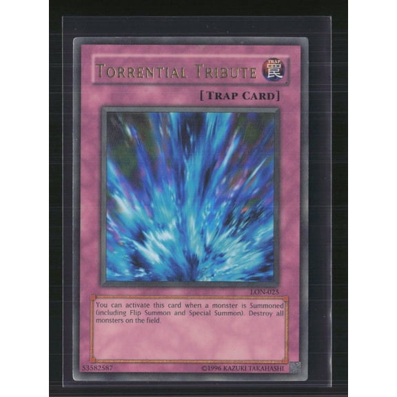 2003 Yu-Gi-Oh! Labyrinth of Nightmare Torrential Tribute Ultra Rare Trap Card