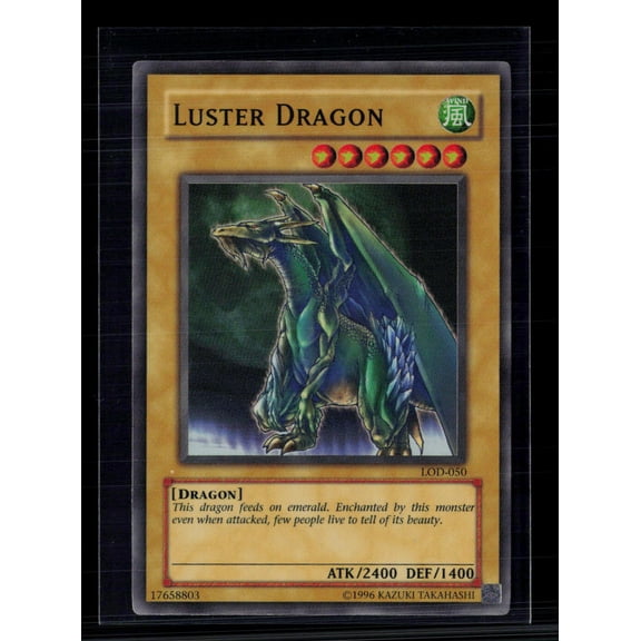 2003 Yu-Gi-Oh! Legacy of Darkness Luster Dragon Super Rare Normal Monster